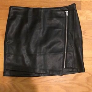 Lulu’s cruelty free faux leather skirt